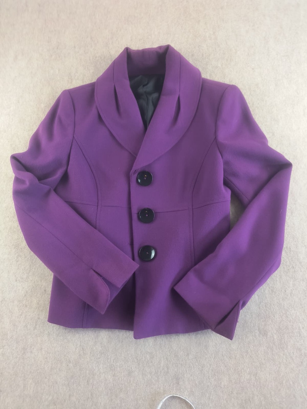 Purple tailer fit blazer